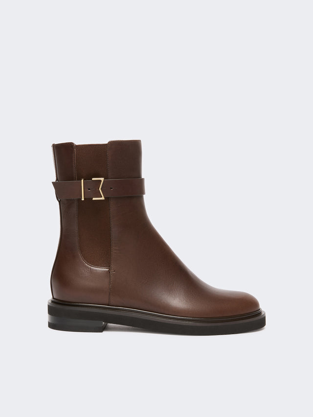 max mara leather chelsea boots for women