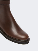 max mara leather chelsea boots for women
