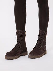 Max Mara Cashmere and suede combat boots for Women