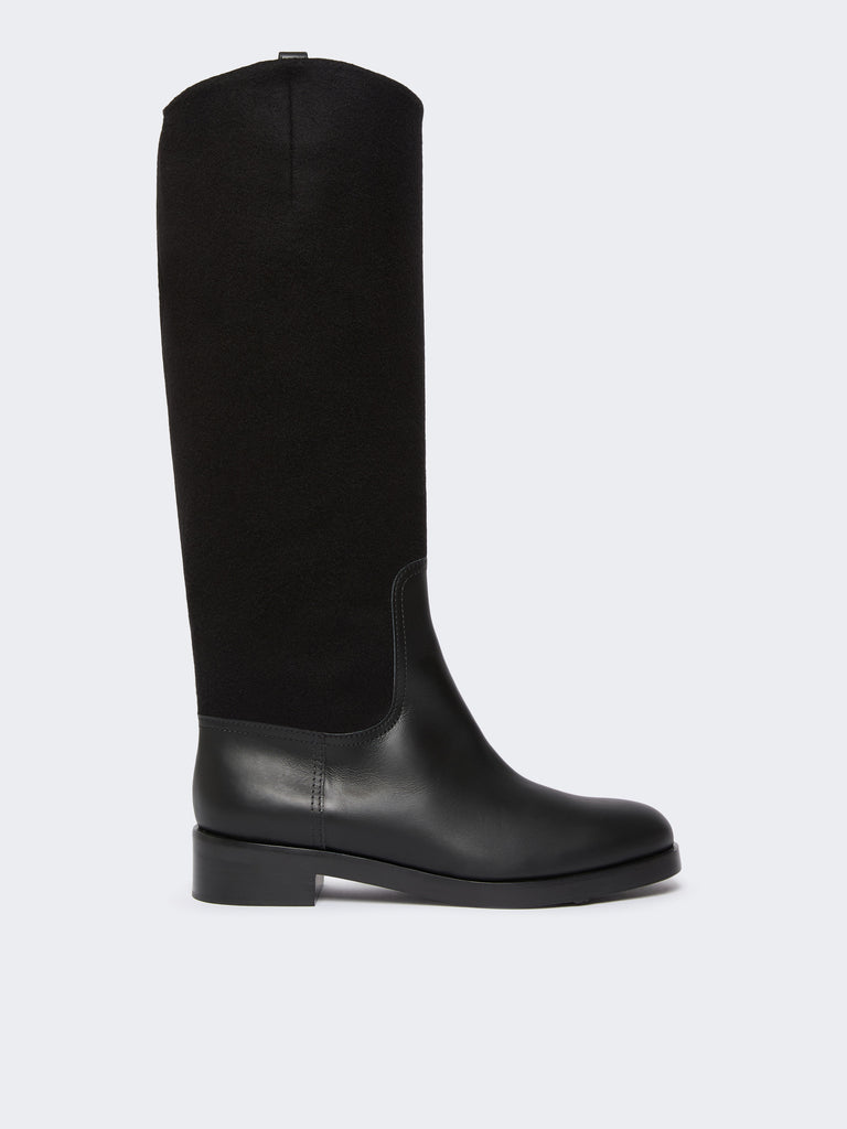 max mara camel and leather boots