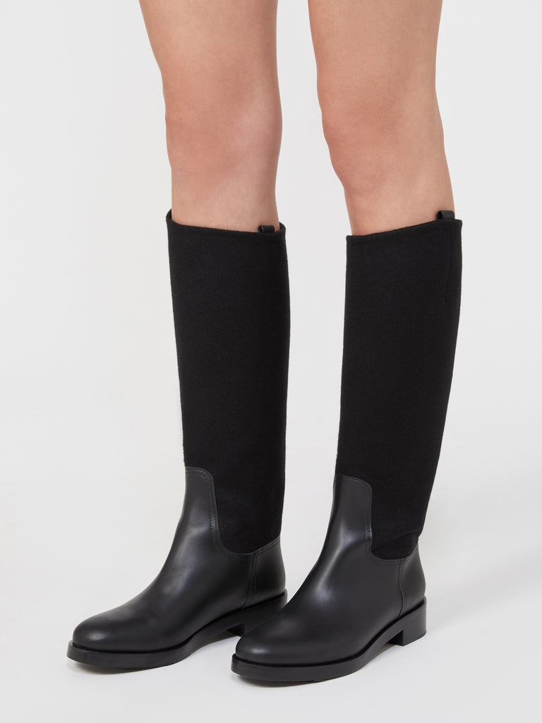 max mara camel and leather boots
