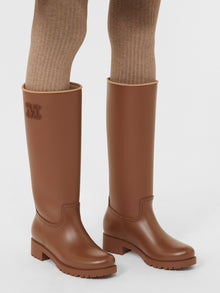 Rubber Boots for Women - Amber Brown - Max Mara UAE