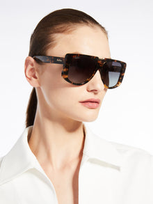 Acetate Sunglasses for Women - Tawny Sand - Max Mara UAE
