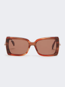 Square Sunglasses for Women - Rust - Max Mara UAE