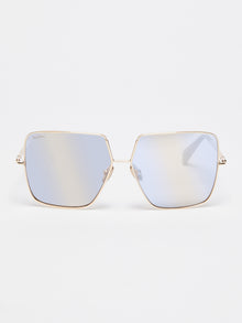 Oversized Metal Sunglasses for Women - Oil - Max Mara UAE