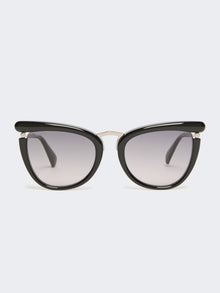 Acetate Butterfly Glasses for Women - Black - Max Mara UAE