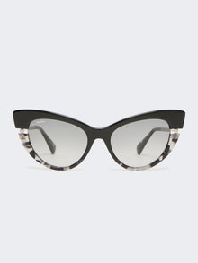 Acetate Cat-Eye Glasses for Women - Black - Max Mara UAE