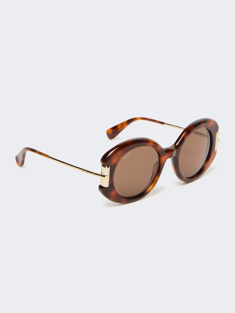 max mara round acetate glasses