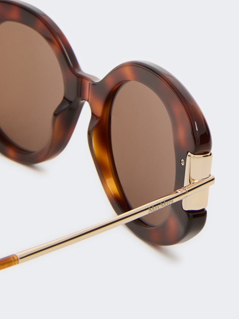 max mara round acetate glasses