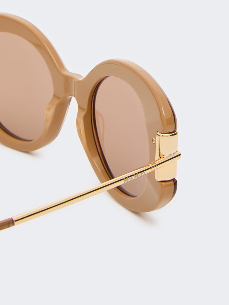 max mara round acetate glasses