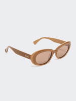 max mara oval sunglasses for women