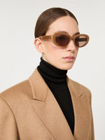 max mara oval sunglasses for women