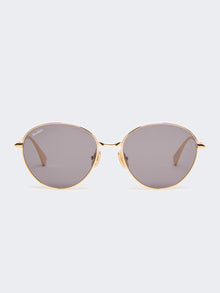 Oval Sunglasses for Women - Dark Grey - Max Mara UAE