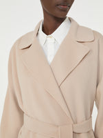 Double-Faced Wool-Blend Robe Coat for Women - Sand - Max Mara UAE