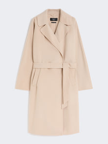 Double-Faced Wool-Blend Robe Coat for Women - Sand - Max Mara UAE