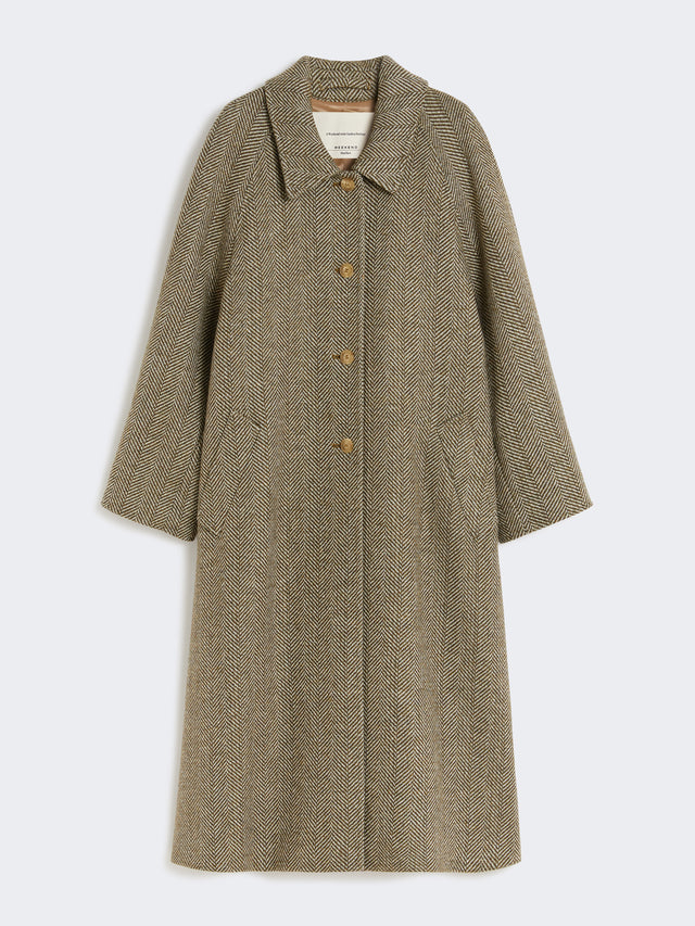 Double-Faced Wool Coat for Women - Green - Max Mara UAE