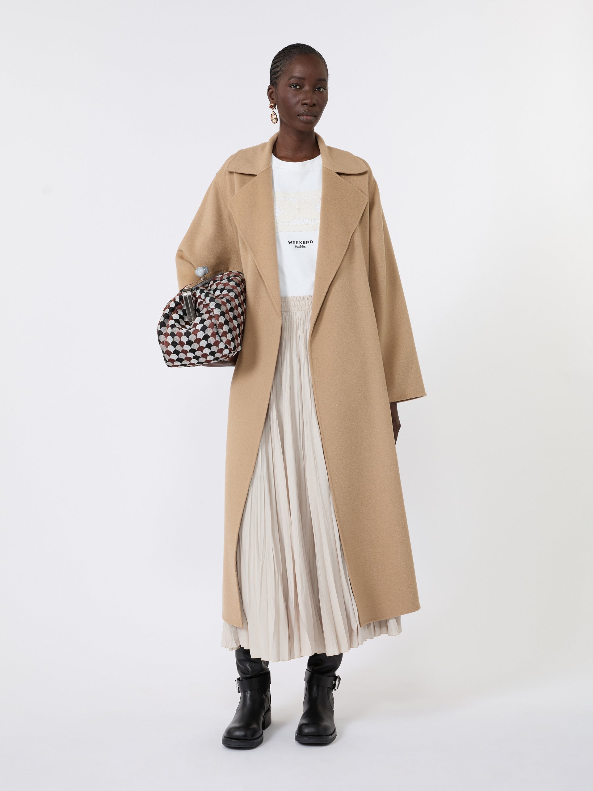 max mara double wool-blend coat for women