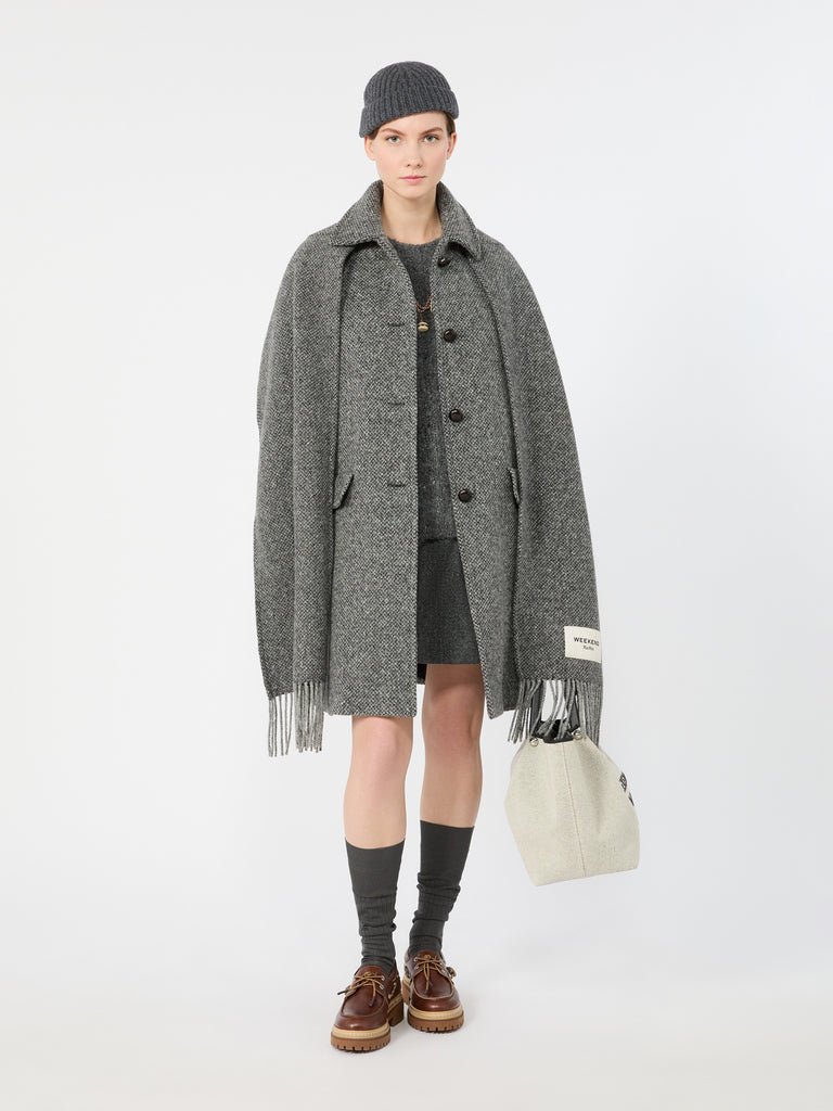 max mara wool-blend tweed coat