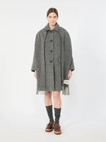 max mara wool-blend tweed coat for women