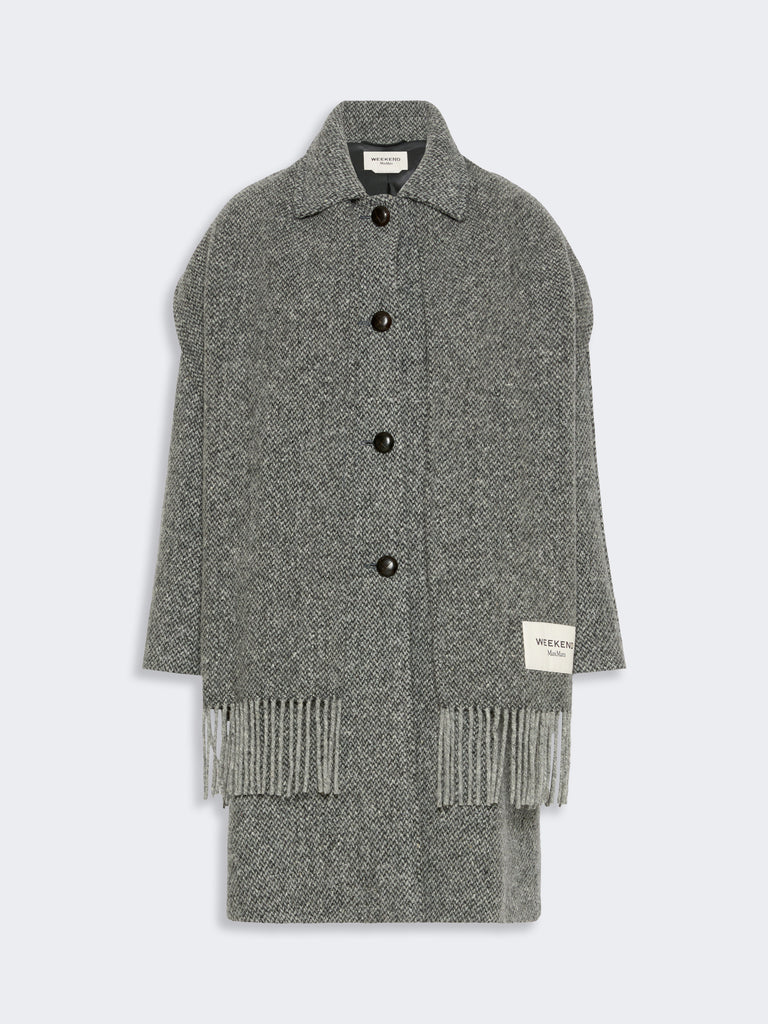 max mara wool-blend tweed coat