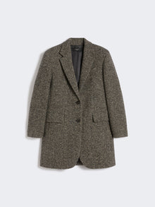 Single-breasted tweed coat
