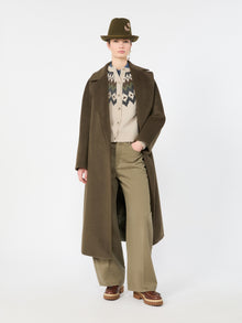 Wool And Alpaca Teddy Coat for Women - Kaki - Max Mara UAE