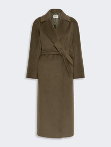 Wool And Alpaca Teddy Coat for Women - Kaki - Max Mara UAE