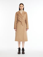 Belted wool coat