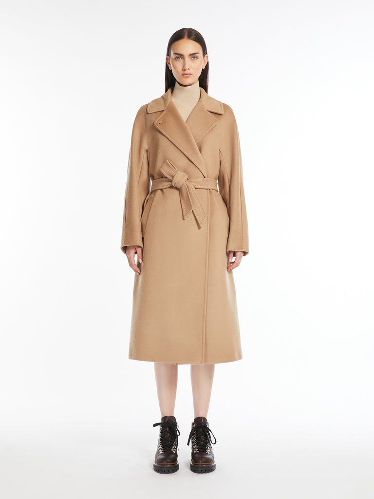 Belted wool coat