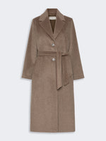 max mara wool and alpaca teddy long coat for women