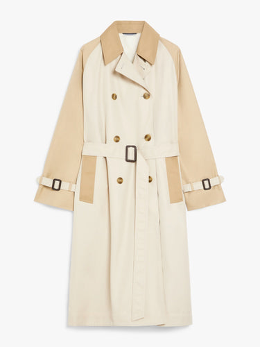 max mara reversible trench coat in water-repellent gabardine for women