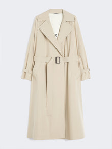 Water-repellent canvas trench coat