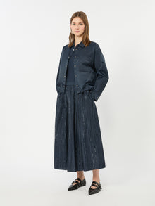 Water-Repellent Twill Jacket for Women - Navy - Max Mara UAE