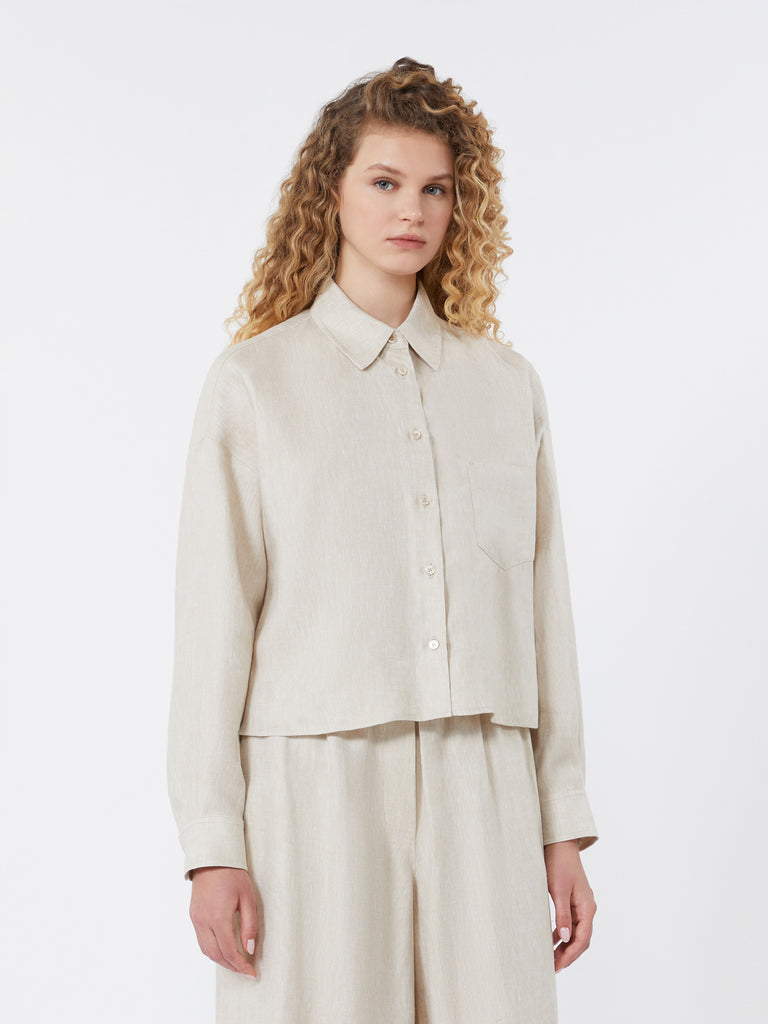 max mara linen canvas jacket