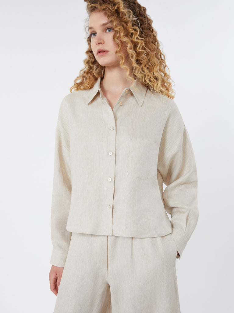max mara linen canvas jacket