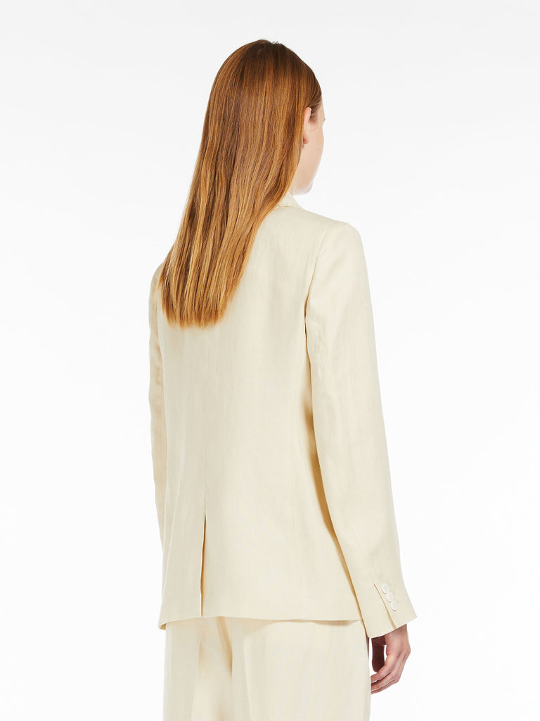 Linen canvas blazer