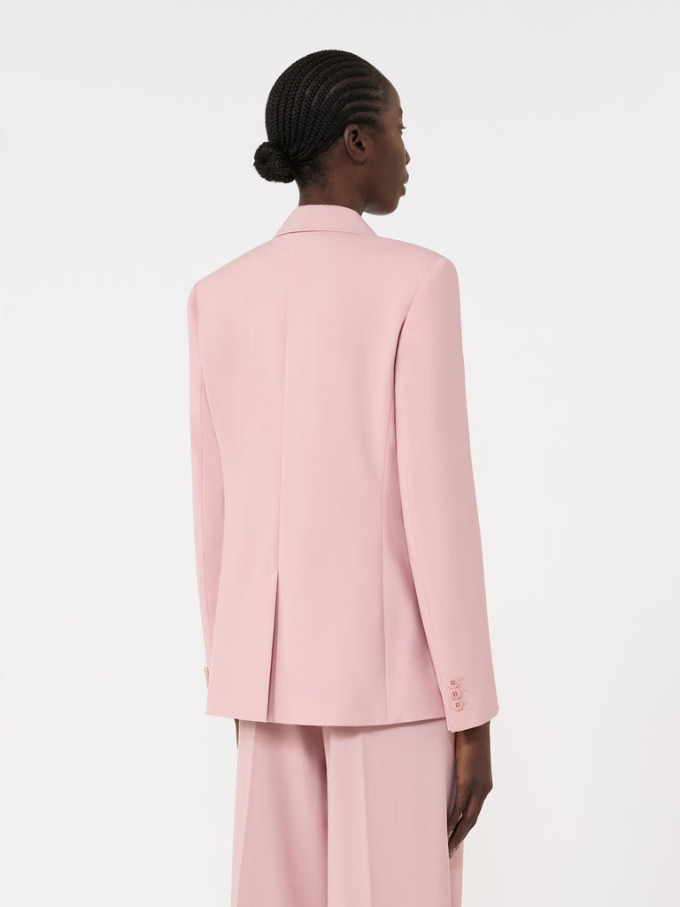 max mara double-breasted stretch wool blazer