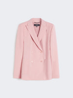 max mara double-breasted stretch wool blazer for women