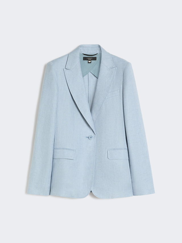 max mara linen canvas blazer for women