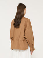 max mara linen and cotton basketweave oversize jacket for women