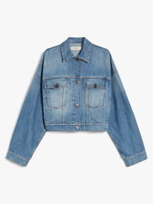 Cropped Denim Jacket for Women - Navy - Max Mara UAE