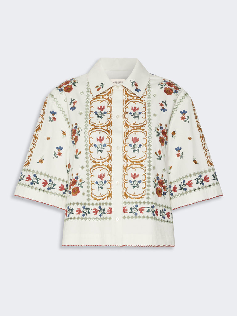 max mara embroidered cotton jacket