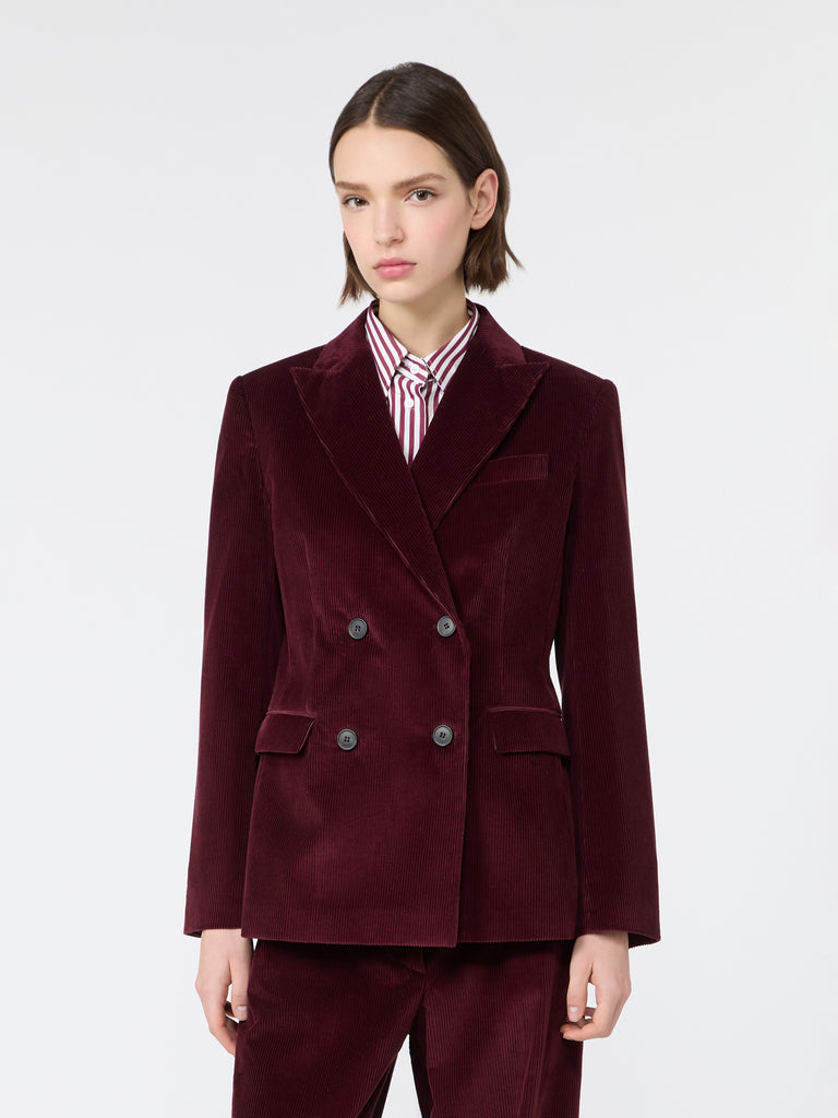max mara cotton corduroy velvet blazer