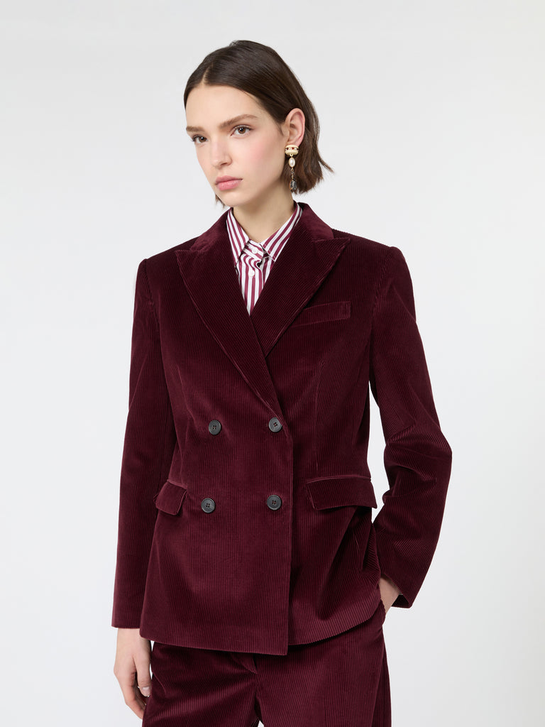 max mara cotton corduroy velvet blazer