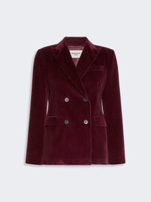 Cotton Corduroy Velvet Blazer for Women - Bordeaux - Max Mara UAE