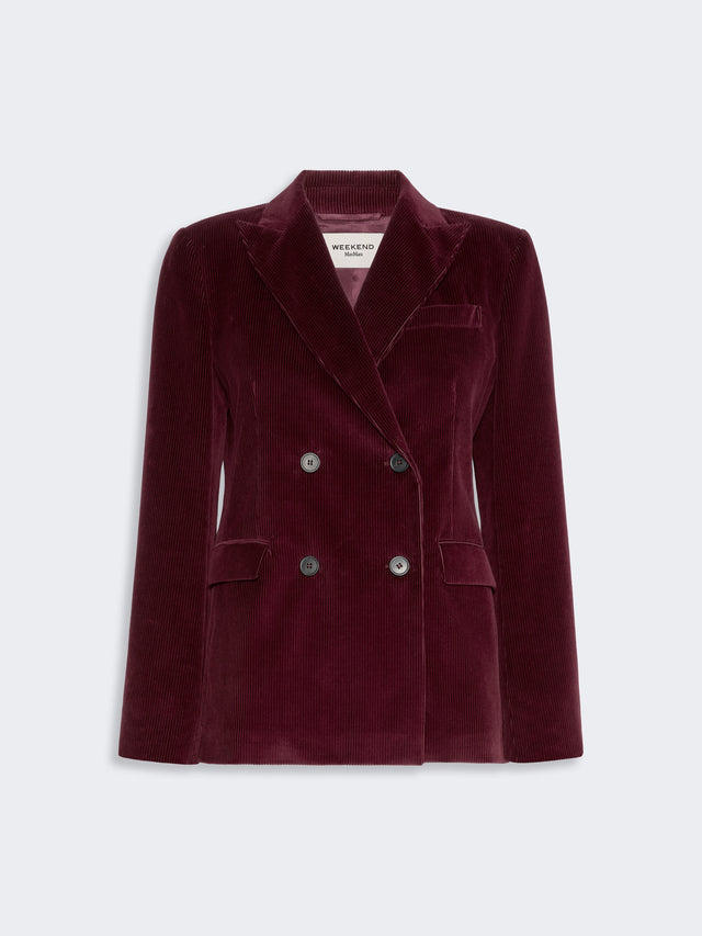 max mara cotton corduroy velvet blazer for women