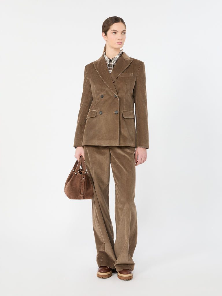max mara cotton corduroy velvet blazer