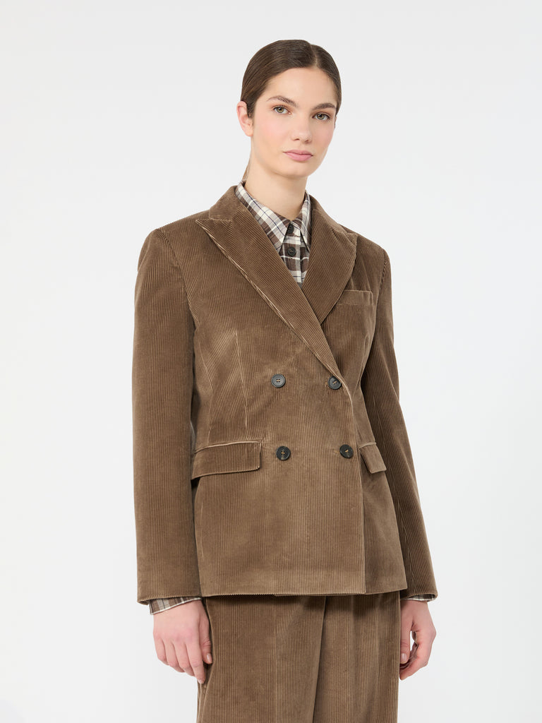 max mara cotton corduroy velvet blazer