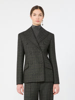 max mara prince of wales check wool blazer for women