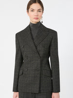max mara prince of wales check wool blazer for women